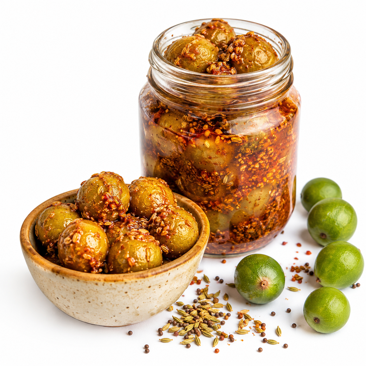 Lasoora Pickle (Homemade Lasoora Achar)